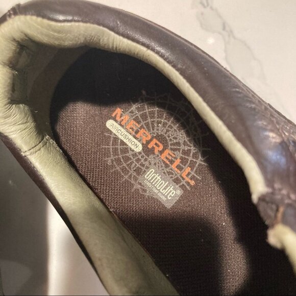 MERRELL Sz 9 (w) Sz 7 (m) World Legend Slip on Leather  Loafer Shoes Unisex - Picture 6 of 14